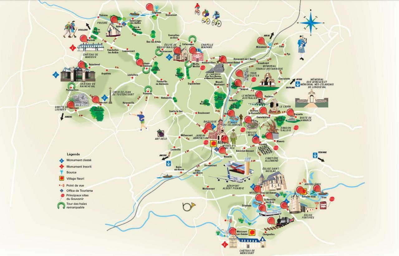Maison 2Ch - 4 Pers En Picardie Parking Gratuit - By La Source D'Orfee Courcelette Kültér fotó